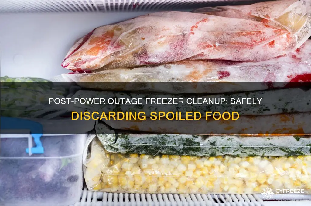 what to get rid of in freezer after power outage