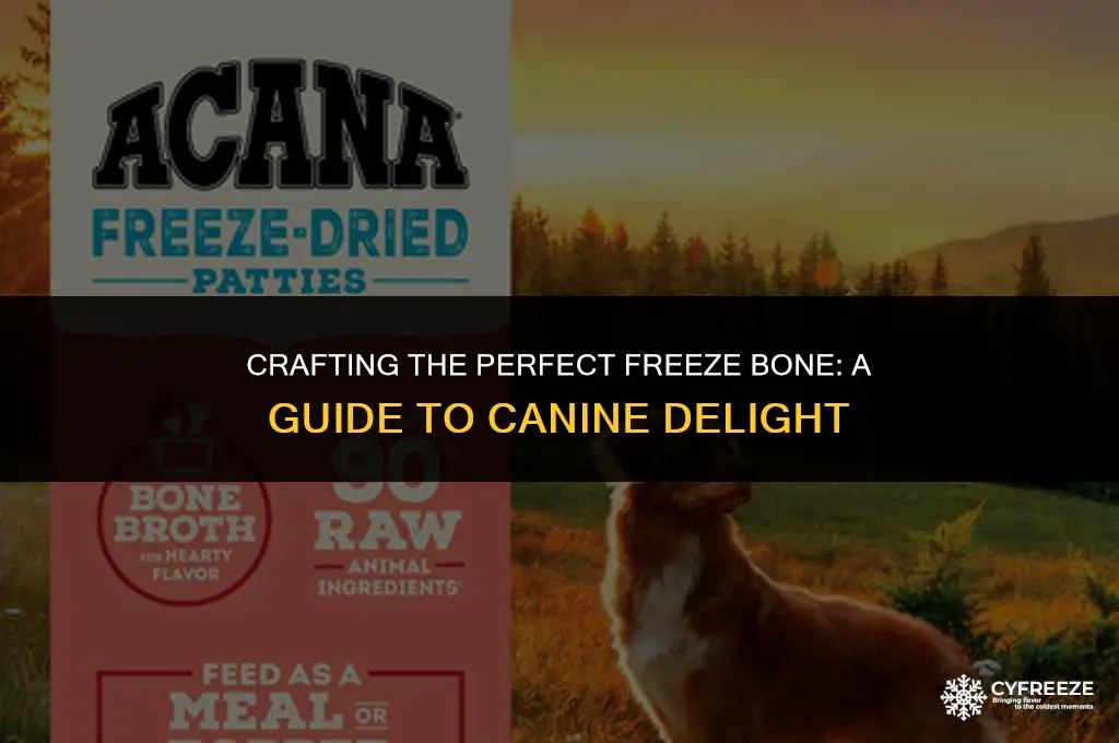 what to put in a freeze bone