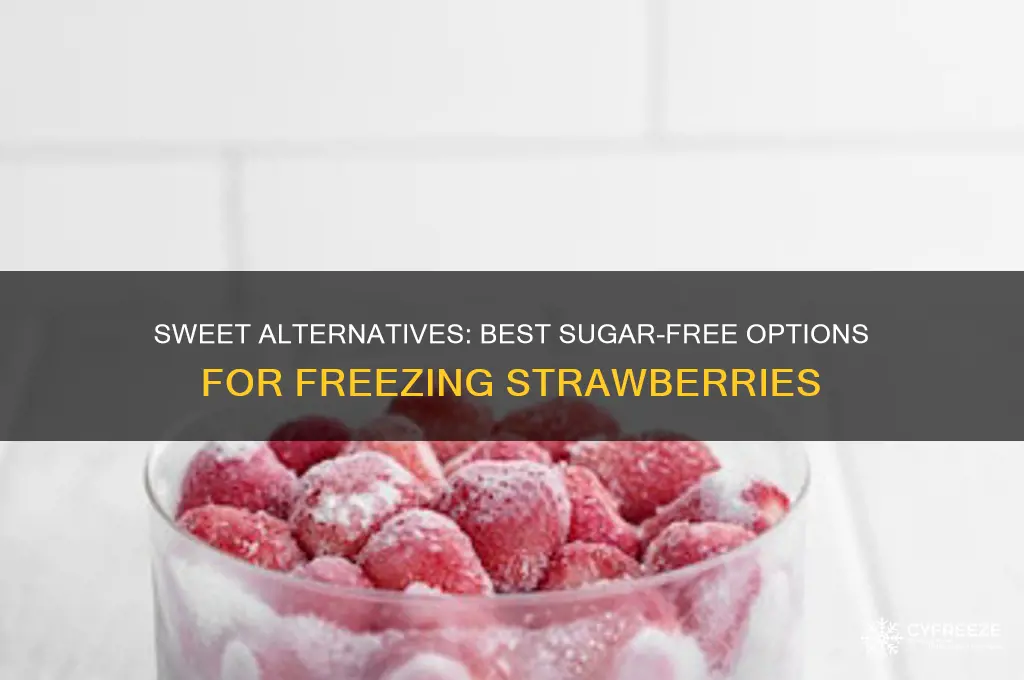 what to use besides sugar to freeze strawberries