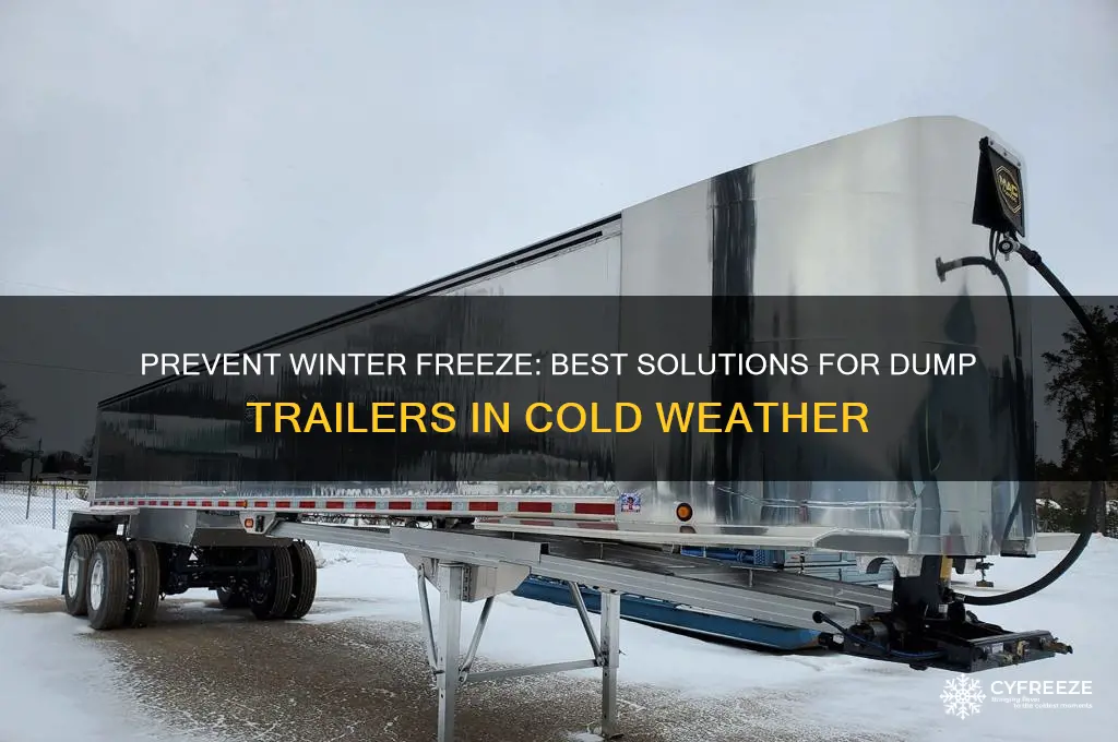 what to use on dump trailers from freezing in winter