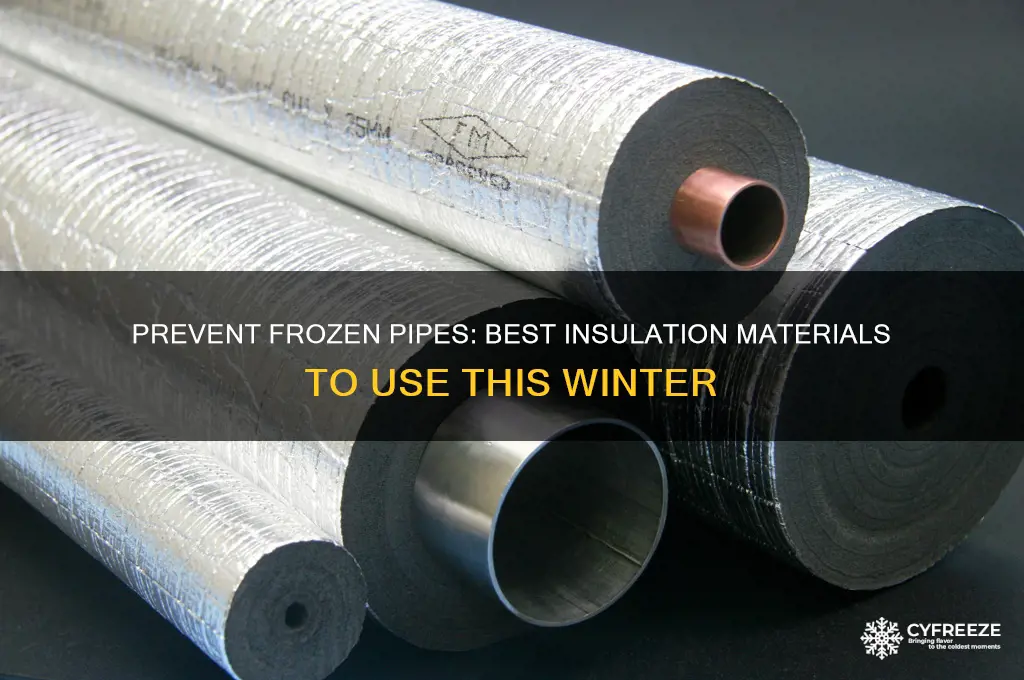 what to use to cover pipes from freezing