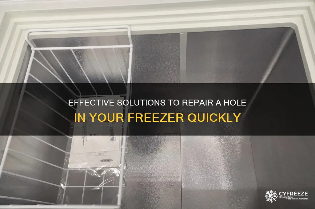 what to use to fix a hole in freezer