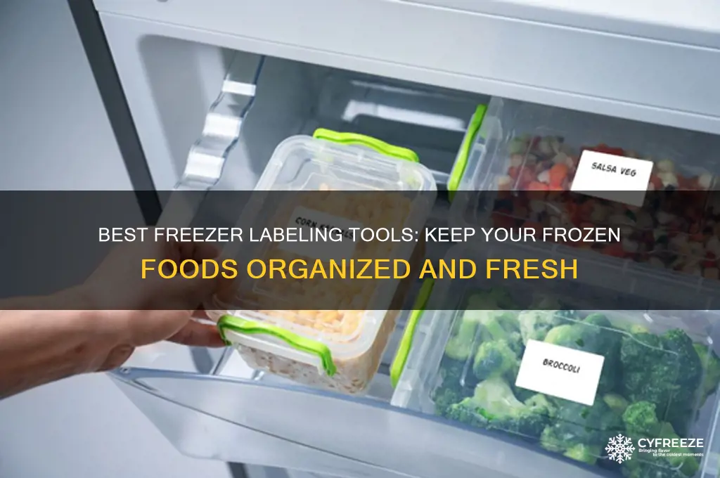what to use to label things in the freezer