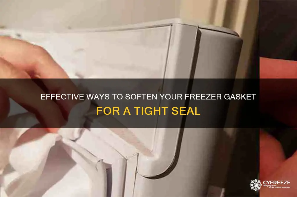 what to use to soften freezer gasket