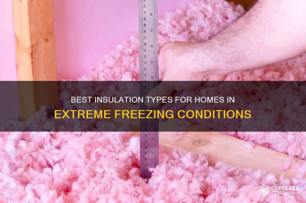 what type of insulation used on homes heavy freezing