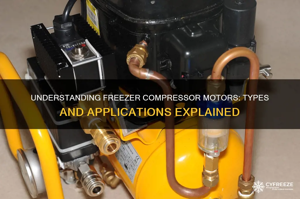 what type of motor is used in freezer compressors