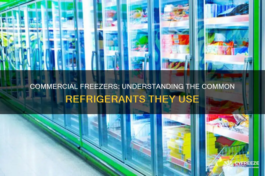 what type of refrigerant commercial freezer uses