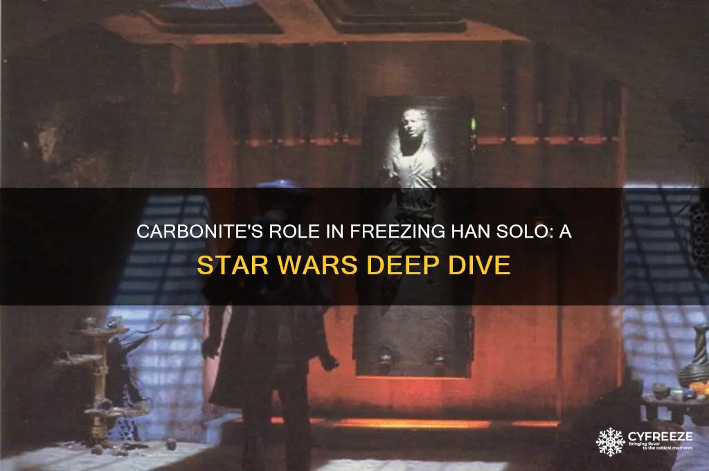 what was used to freeze hans solo