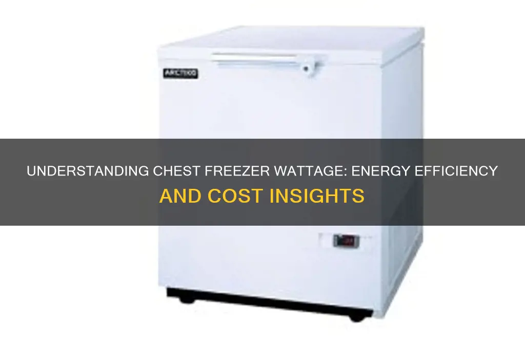 what wattage does a chest freezer use
