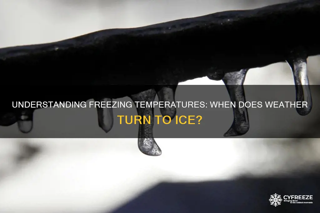 what weather temperature is freezing