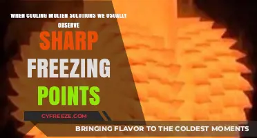 Sharp Freezing Points: Understanding Molten Solutions' Cooling Behavior