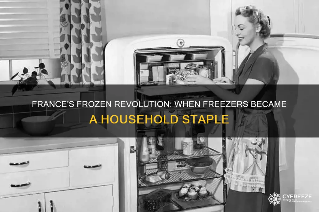 when did france start using a freezer