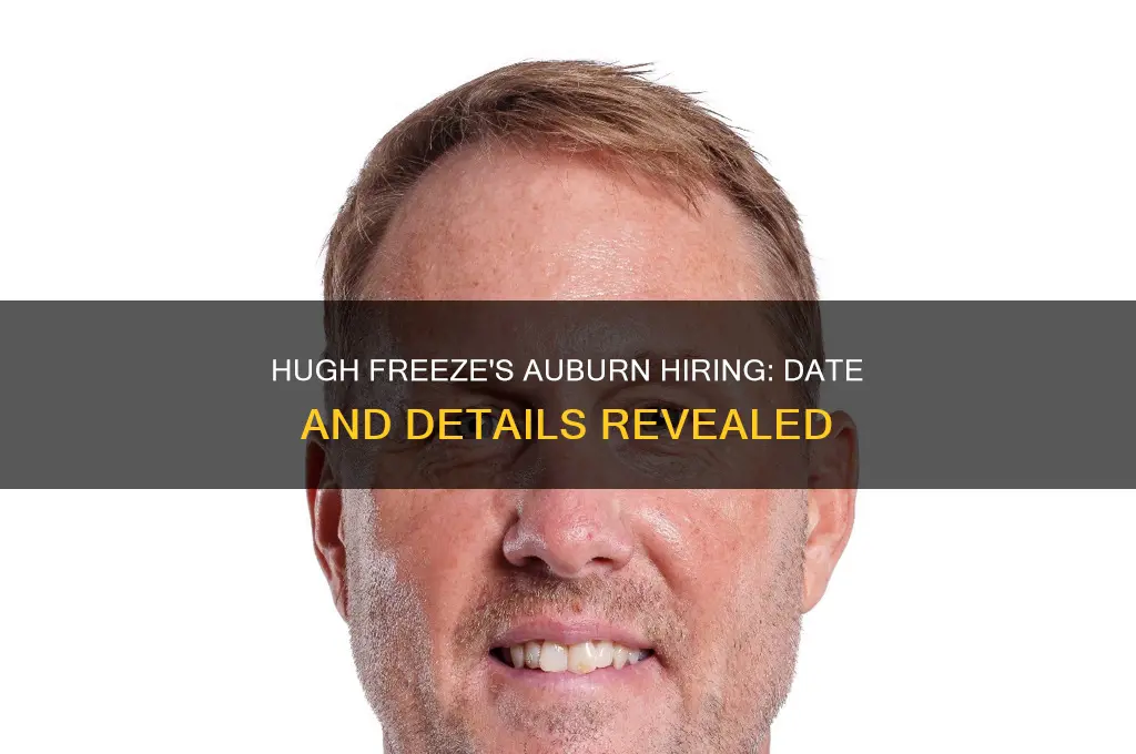 when did hugh freeze get hired at auburn