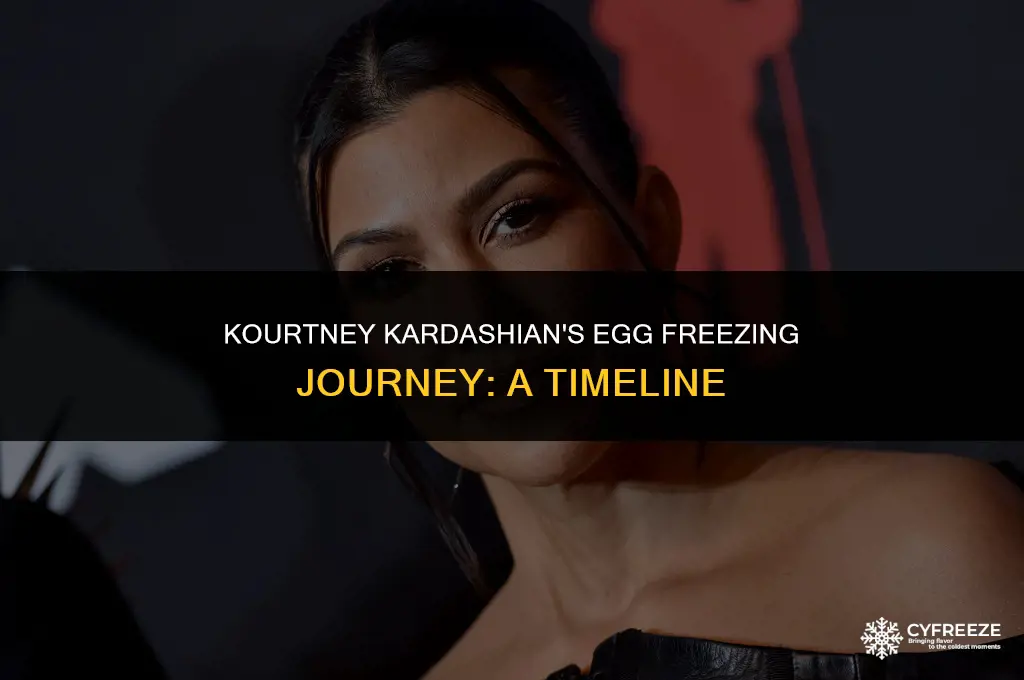 when did kourtney kardashian freeze her eggs
