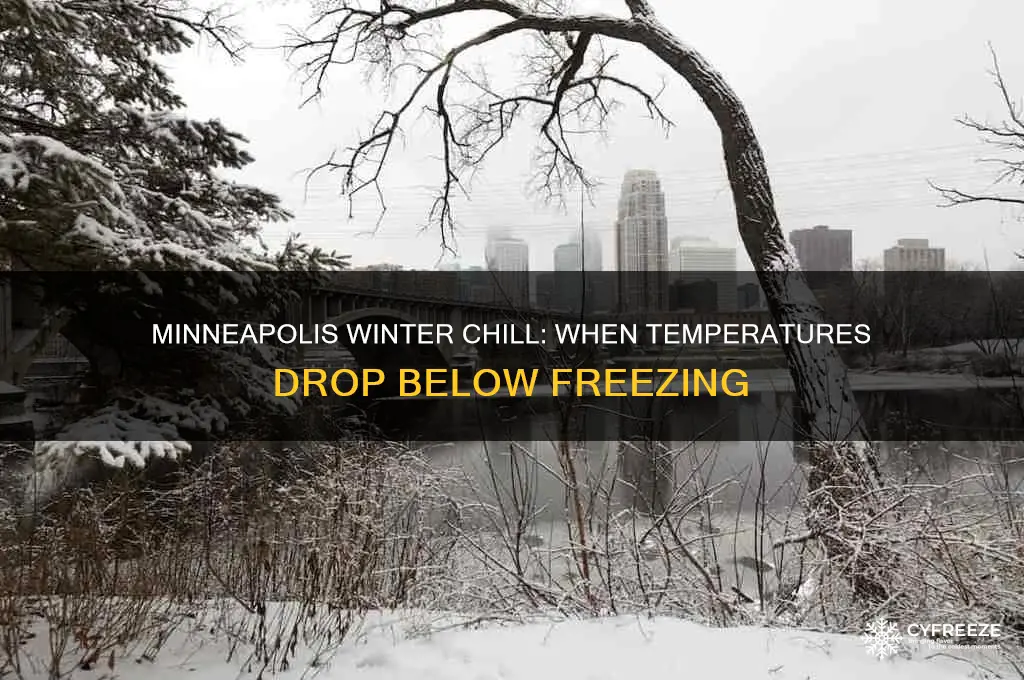 when do temperatures fall below freezing minneapolis