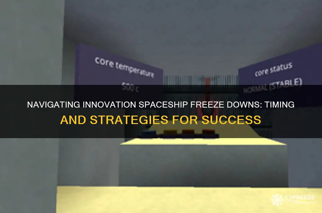 when do you get a freeze down in innovation spaceship
