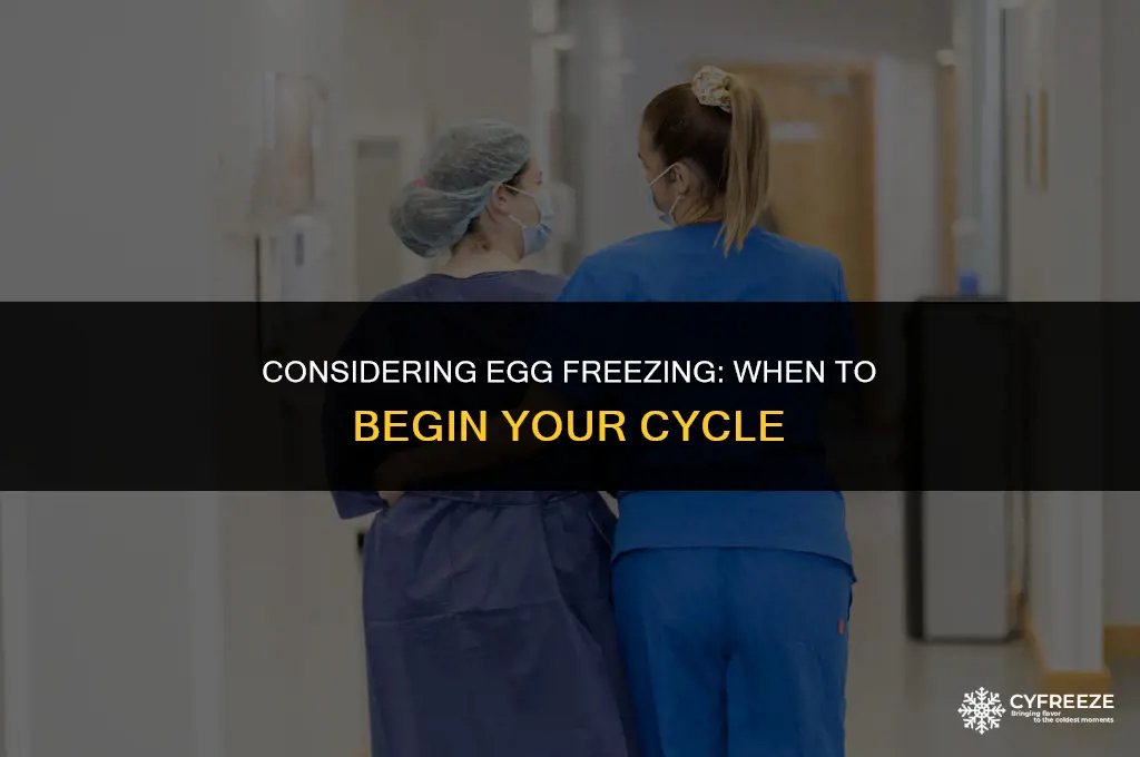 when do you start egg freezing cycle