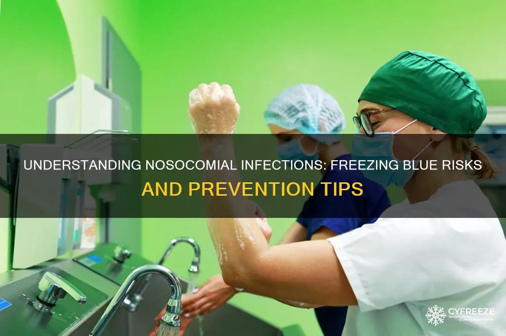 when does one get a nosocomial infection freezing blue
