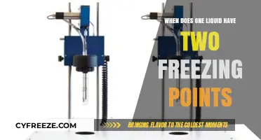 Exploring the Phenomenon of Liquids with Dual Freezing Points