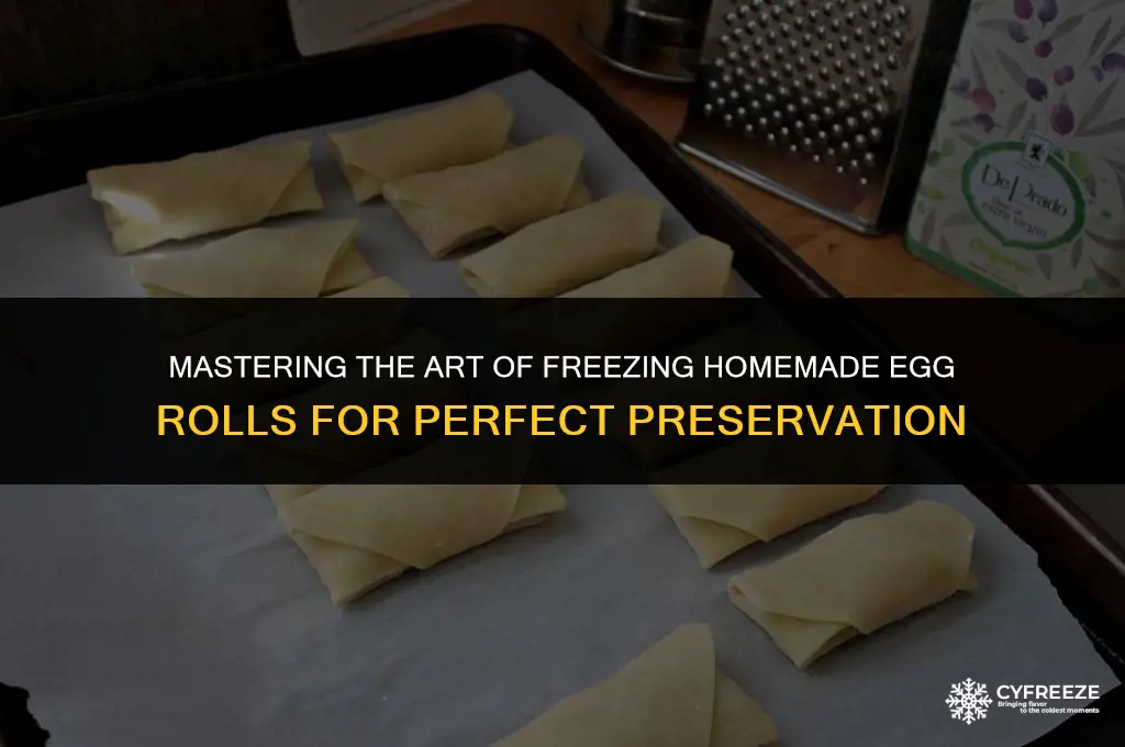 when freezing homemade egg rolls