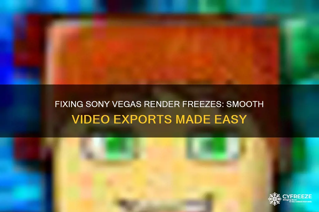 when i render with sony vegas i get little freezes