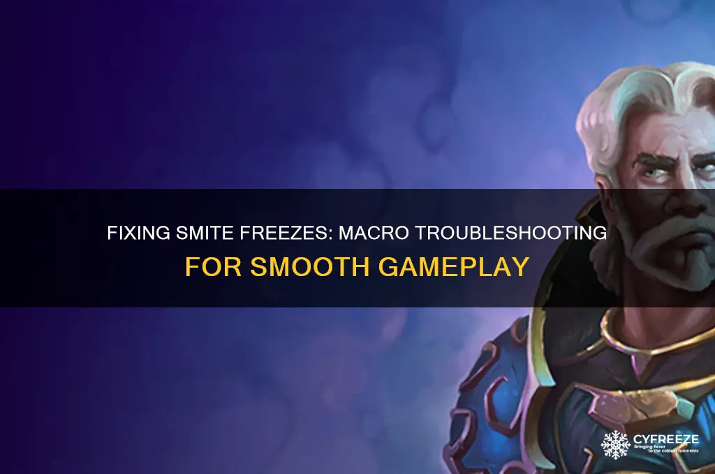 when i use a macro in smite my game freezes