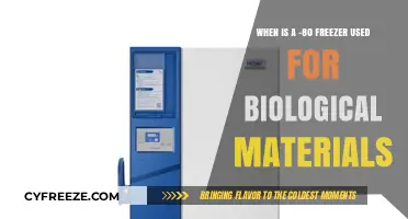 When to Use a -80°C Freezer for Biological Materials