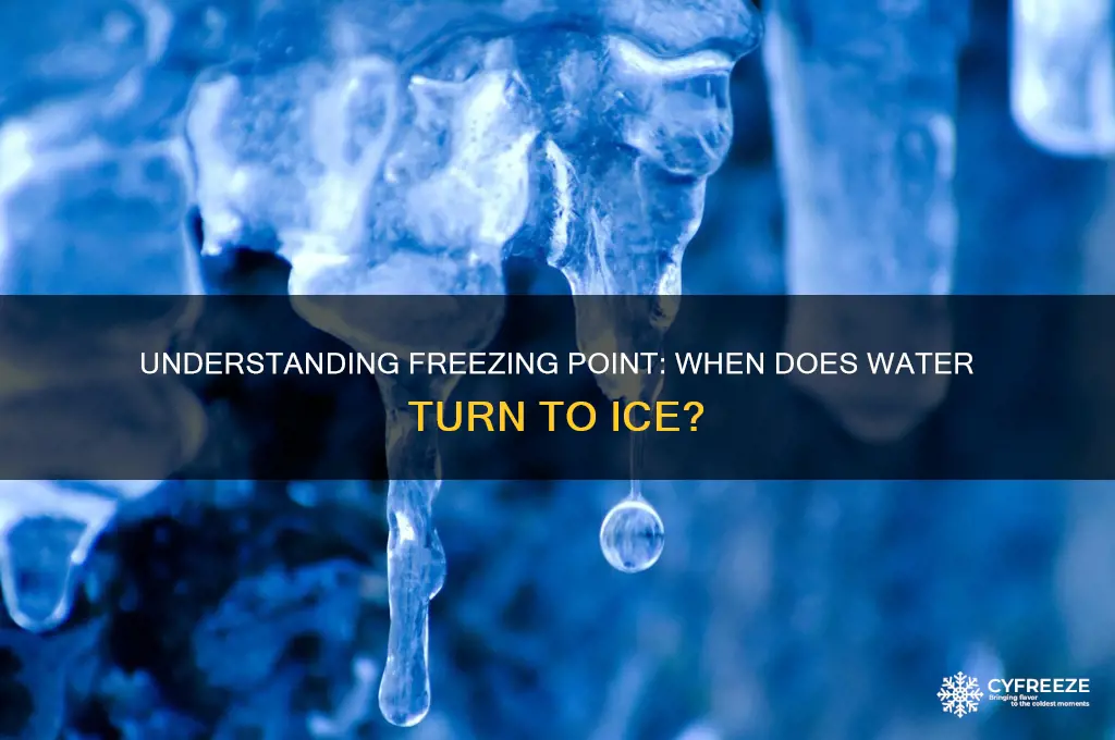 when is freezing point