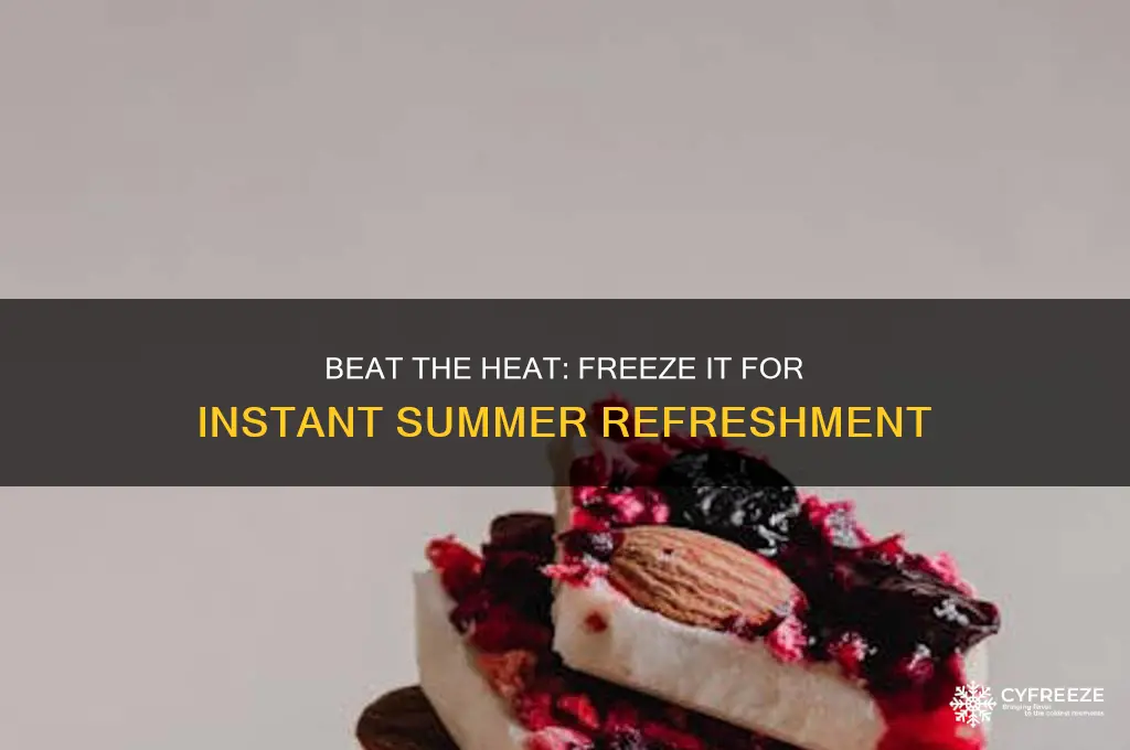 when it gets hot you freeze it