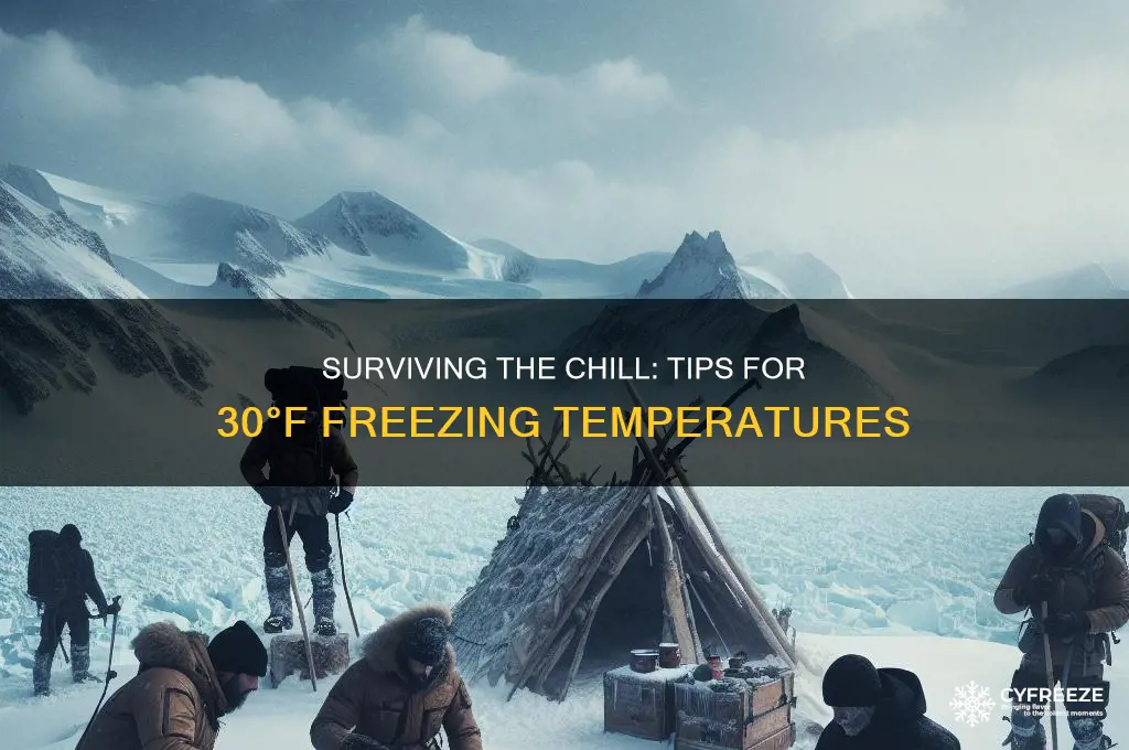 when it is freezing with temperature 30 fahrenheit