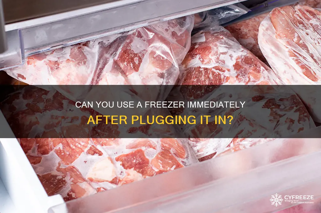 when plugging in a freezer can it be used