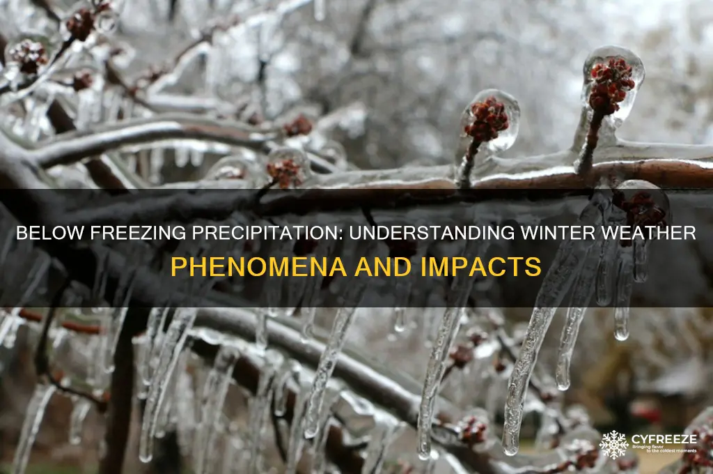 when precipitation occurs in below freezing temperatures the result is