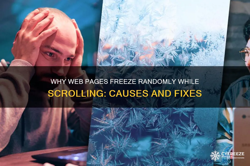 when scrolling web pages get random freezes