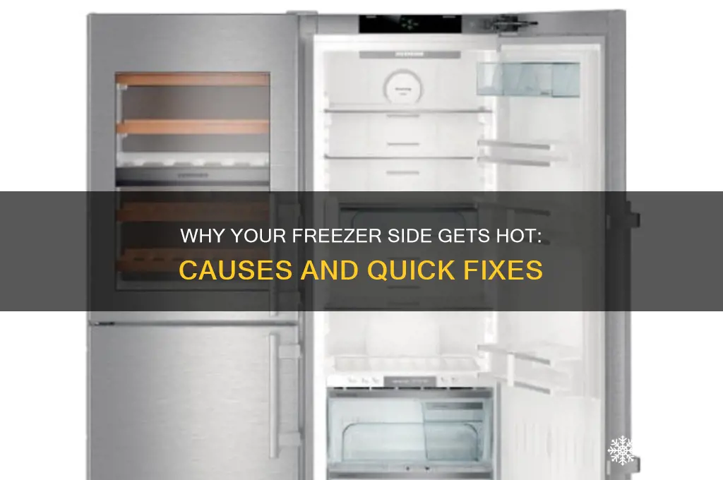 when side of your freezer gets hot