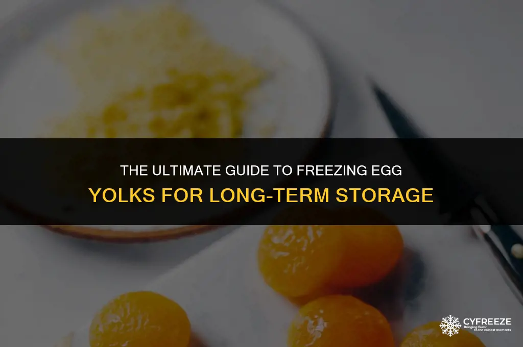 when storing egg yolks in the freezer