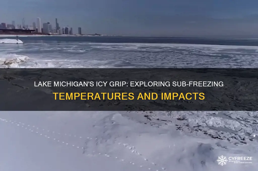 when the temperature of lake michigan is below freezing