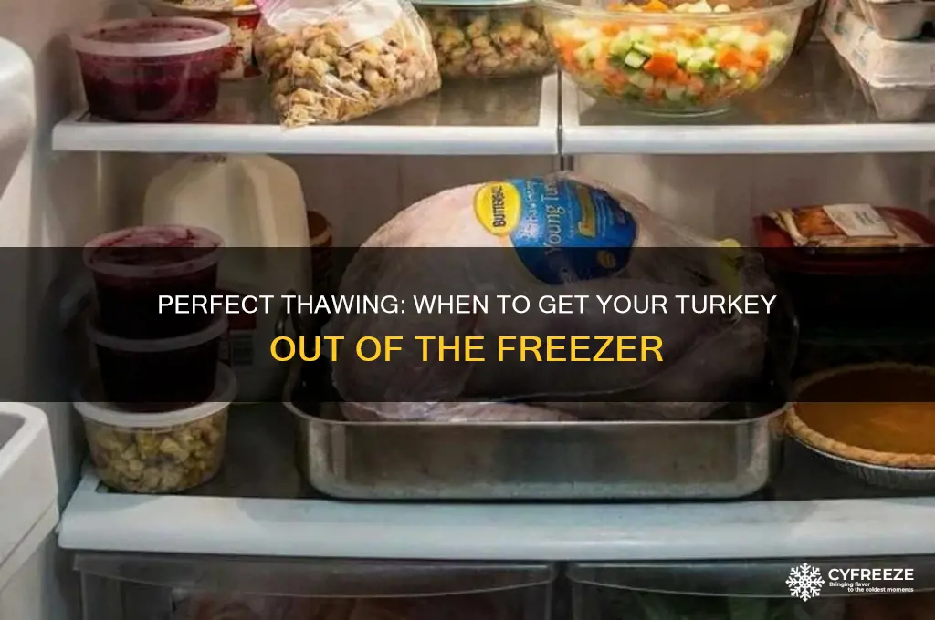 when to get turkey out of freezer