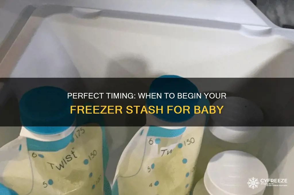 when to start using freezer stash