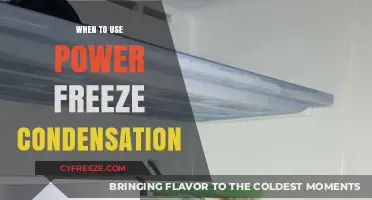 Power Freeze Condensation: Optimal Usage for Efficient Cooling Solutions