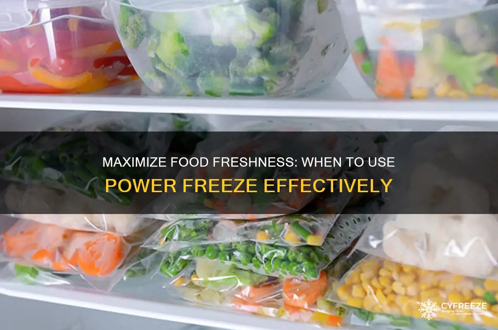 when to use power freeze