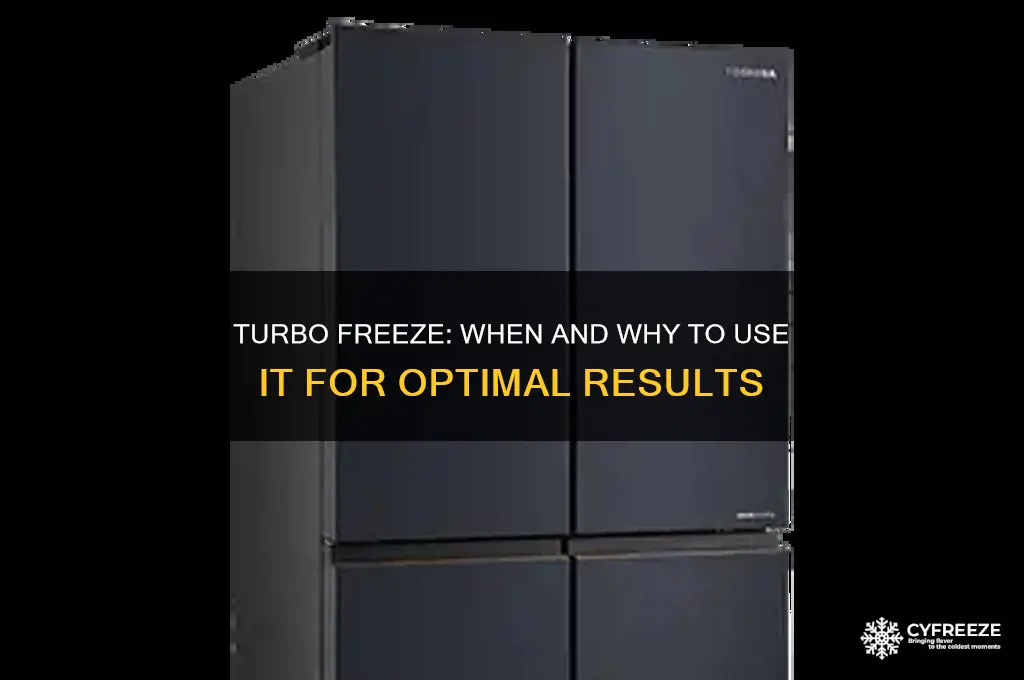 when to use turbo freeze