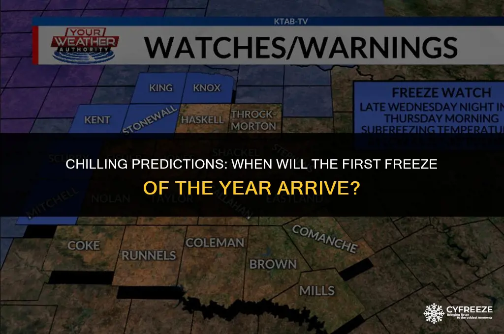 when will it freeze this year