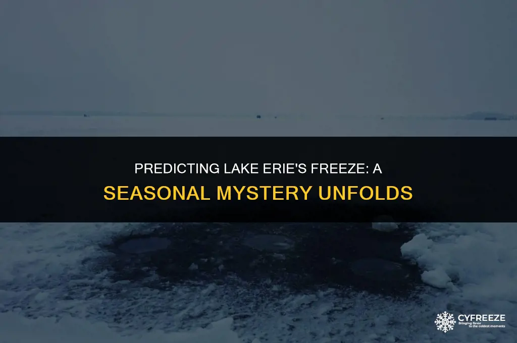 when will lake erie freeze