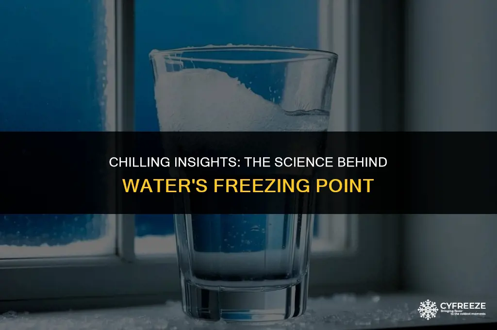 when will water freeze