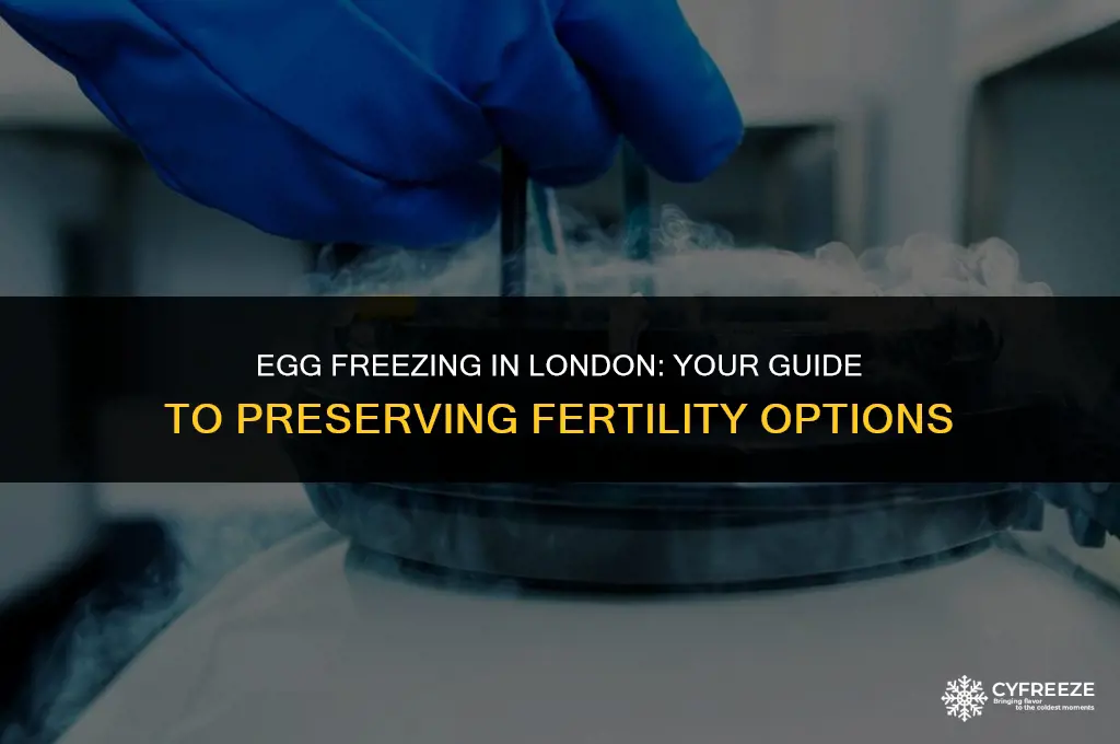 where can i freeze my eggs in london