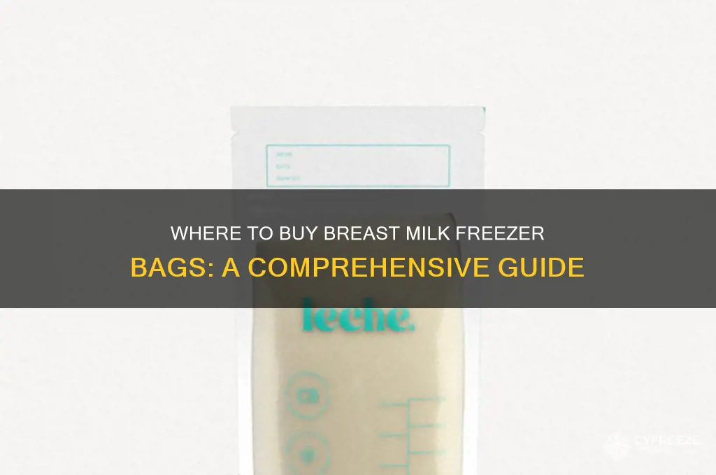where can i get breast milk freezer bags