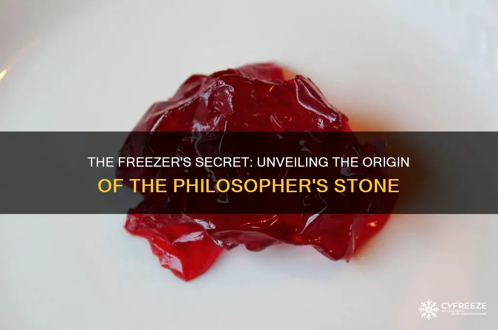 where did the freezer get his philosiphers stone