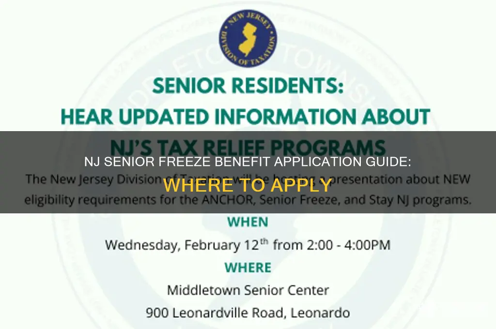 where do i get application for nj senior freeze benefit
