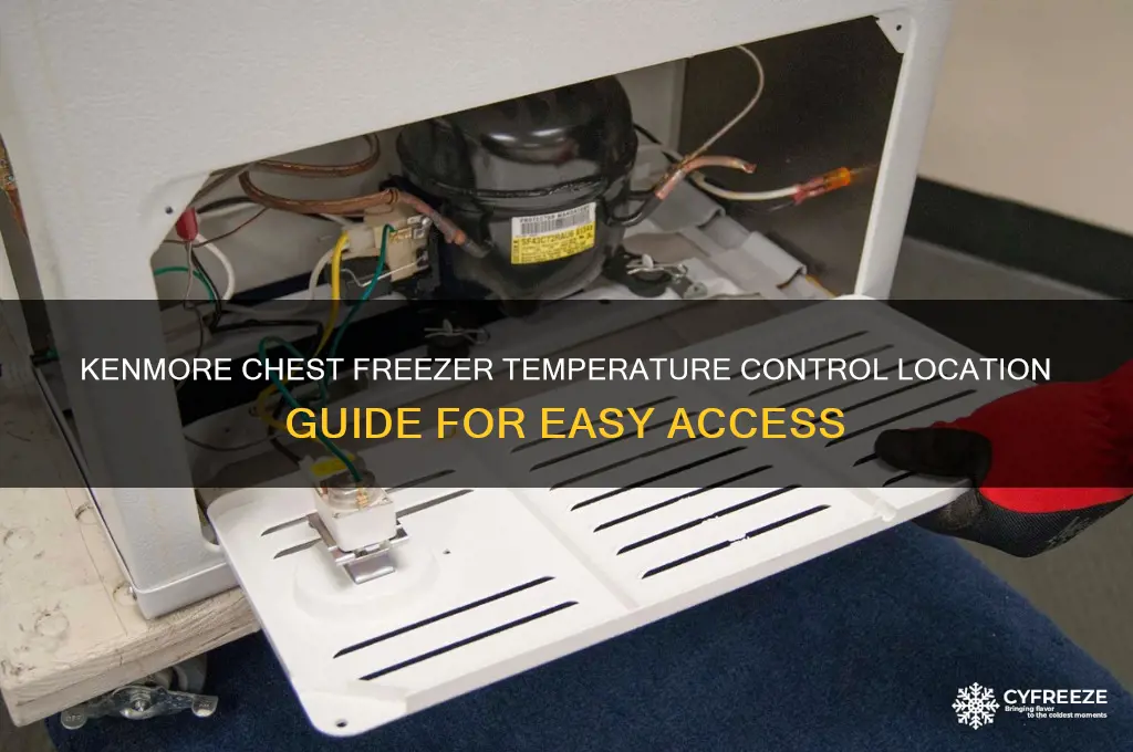 where is temperature control in kenmore chest freezer