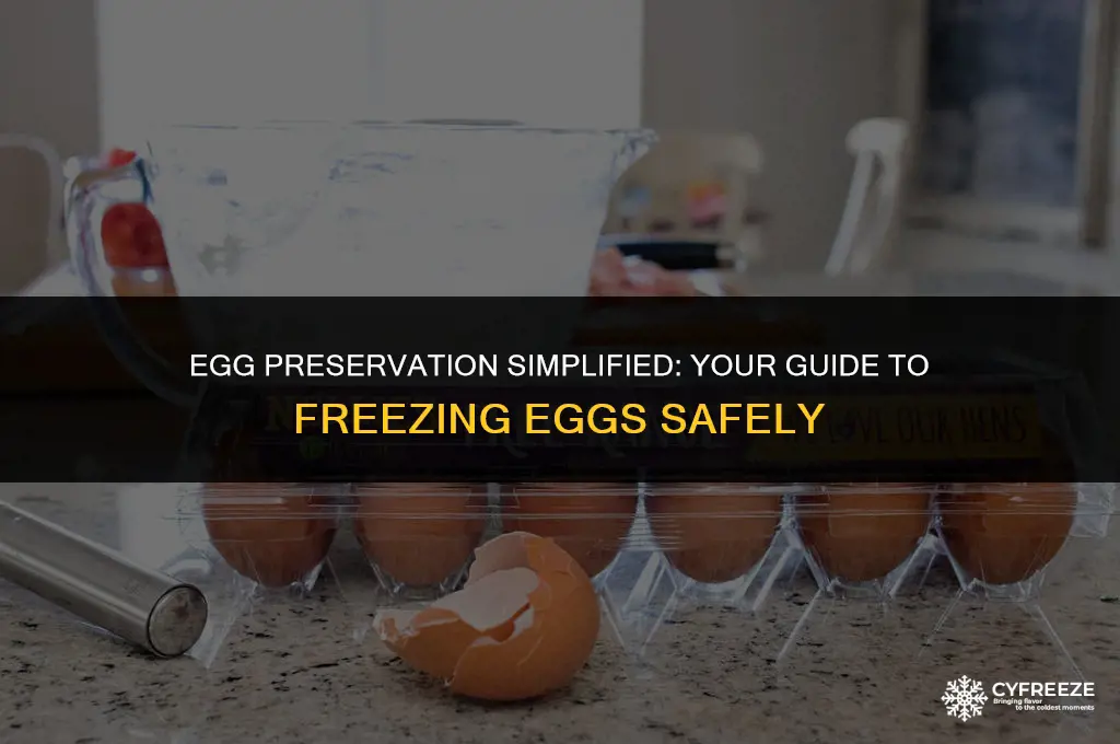 where to freeze eggs